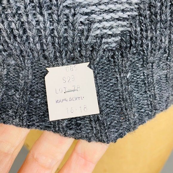 Vintage Exchange Unlimited Cardigan V Neck Sweater, Grandpa Sweater, XS, NOS - Picture 8 of 9
